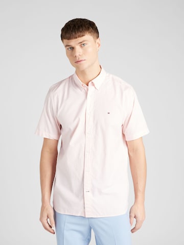 TOMMY HILFIGER Regular Fit Hemd 'Flex' in Pink: predná strana