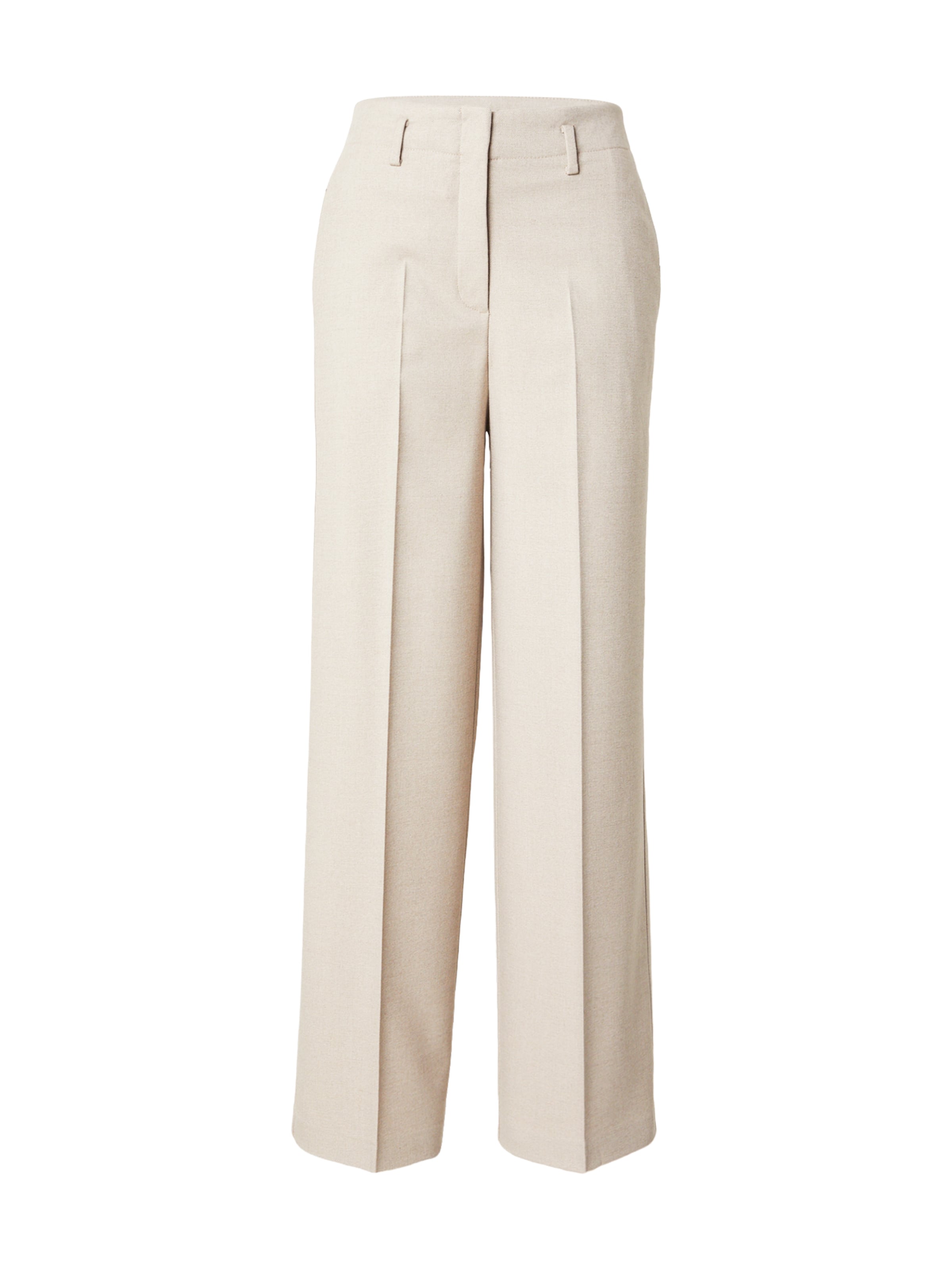 MORE & MORE - Pierna ancha Pantalón de pinzas en gris: frente