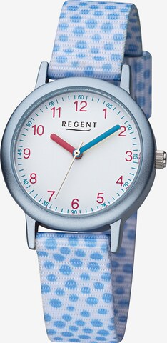 REGENT Uhr in Blau: predná strana