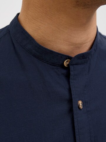 JACK & JONES Slim fit Πουκάμισο 'JJESUMMER' σε μπλε