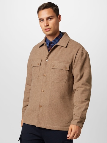 ABOUT YOU Between-Season Jacket 'Milo' in Brown: front