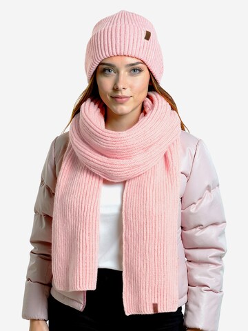 Vivisence Beanie '70113 Set' in Pink