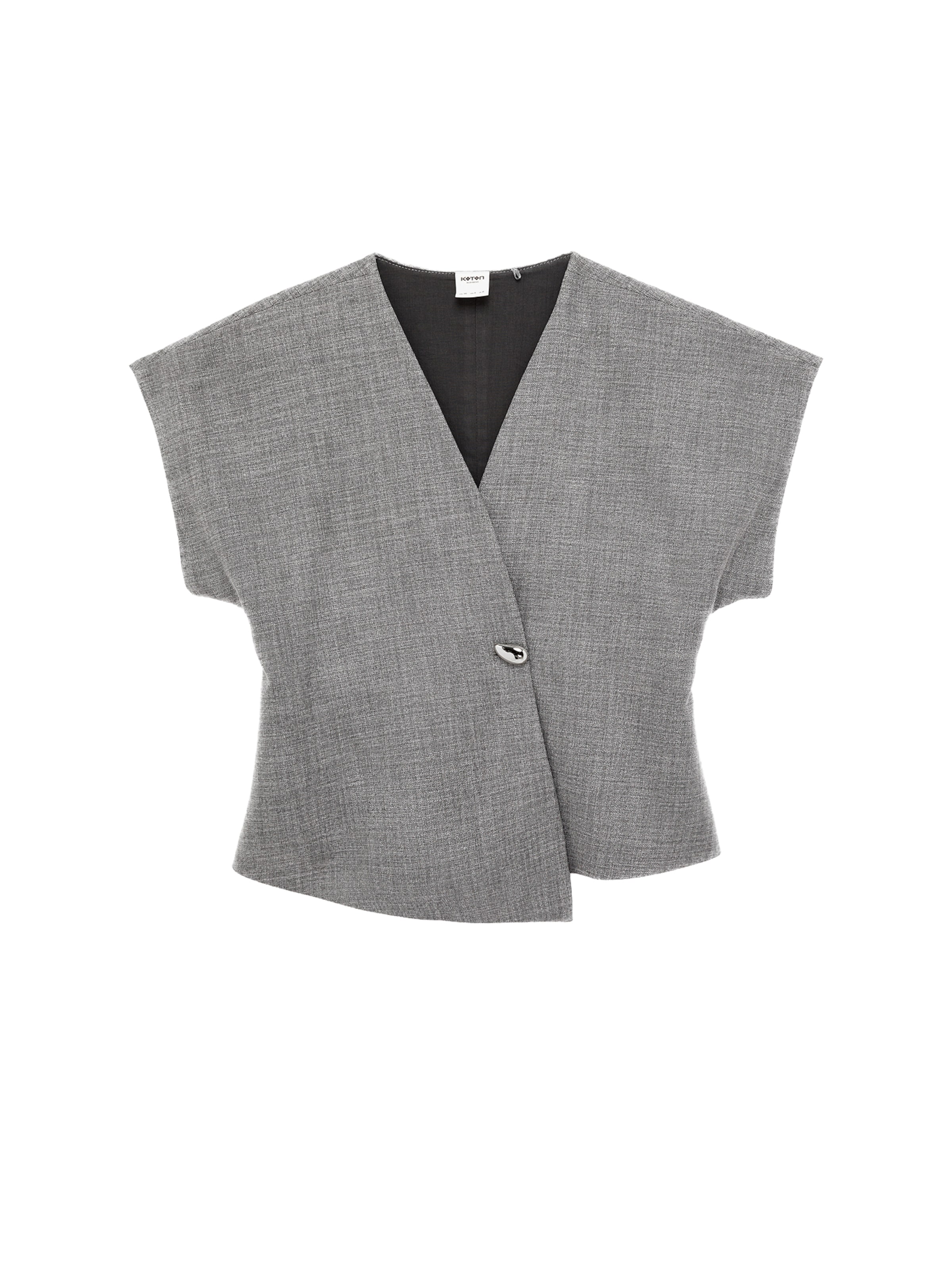 Koton Gilet in Grijs: voorkant
