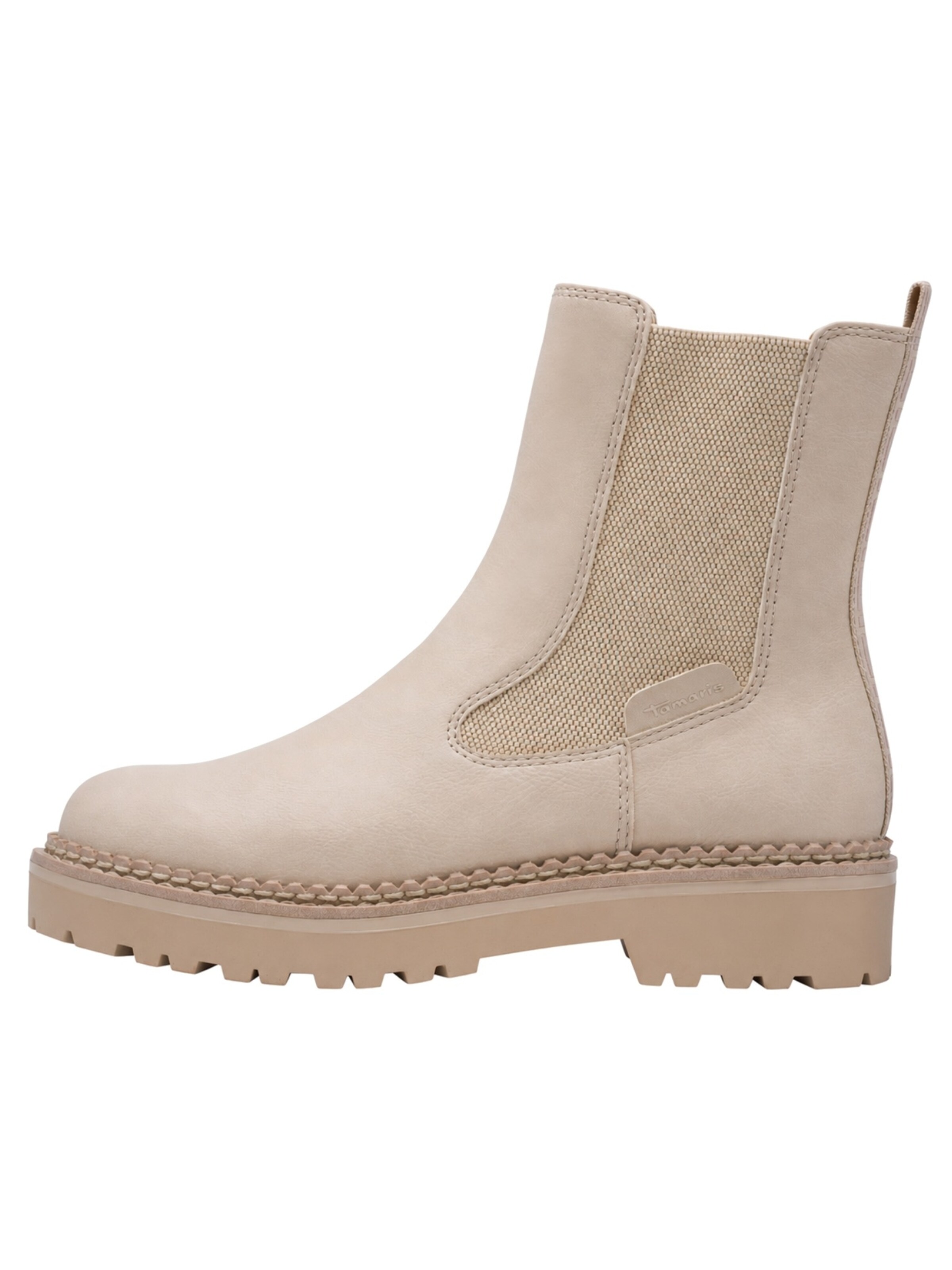Tamaris Chelsea boots in Beige