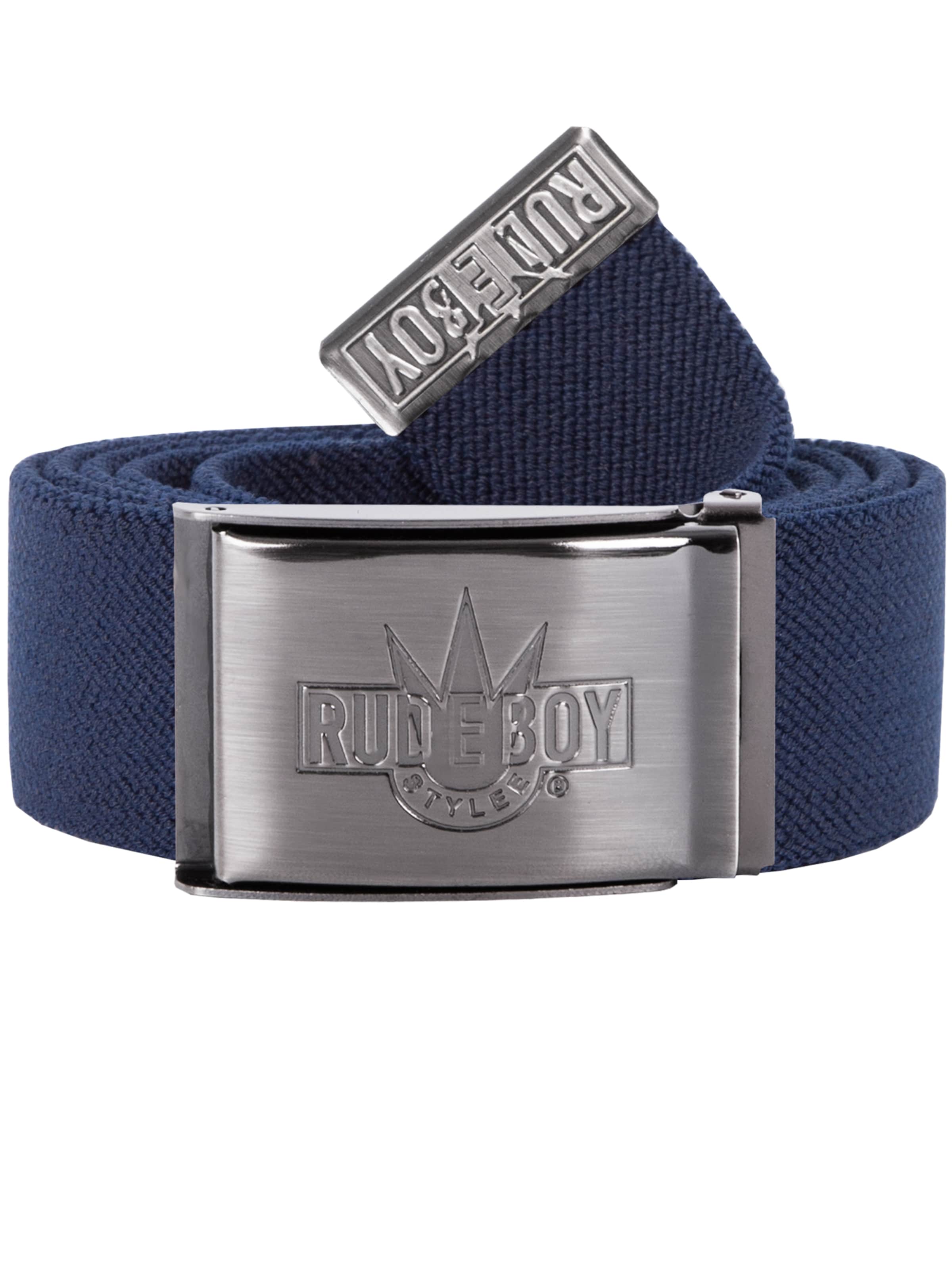 Rudeboy Stylee Gürtel 'Stretch Rudeboy Matt'‌‌‌‌‌ in Blau: Vorderseite