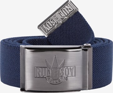 Rudeboy Stylee Gürtel 'Stretch Rudeboy Matt' in Blau: Vorderseite
