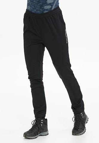 ENDURANCE Regular Outdoor Pants 'Leeving' in Black: front