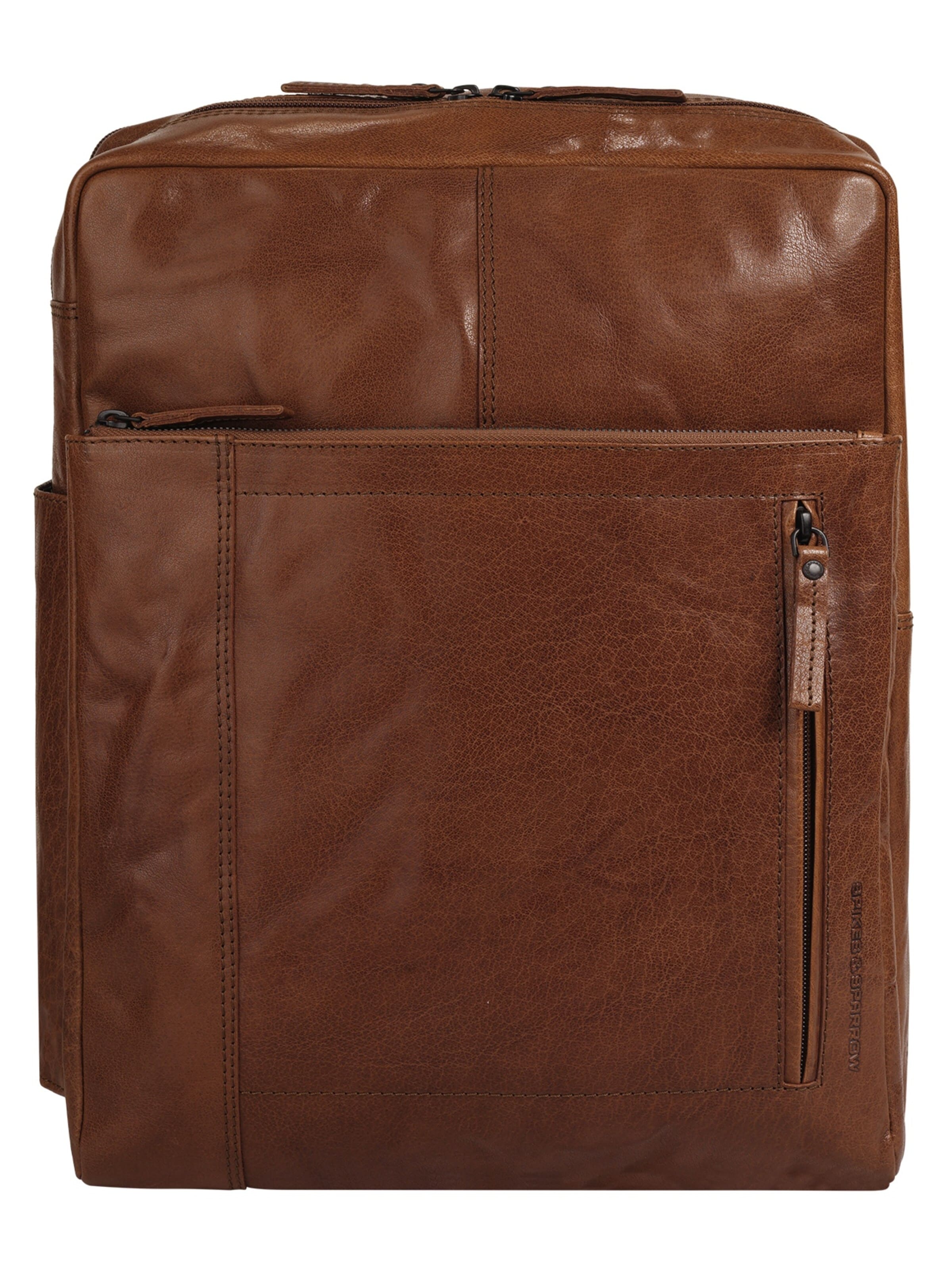 Spikes & Sparrow Rucksack‌‌‌‌‌ in Braun: Vorderseite