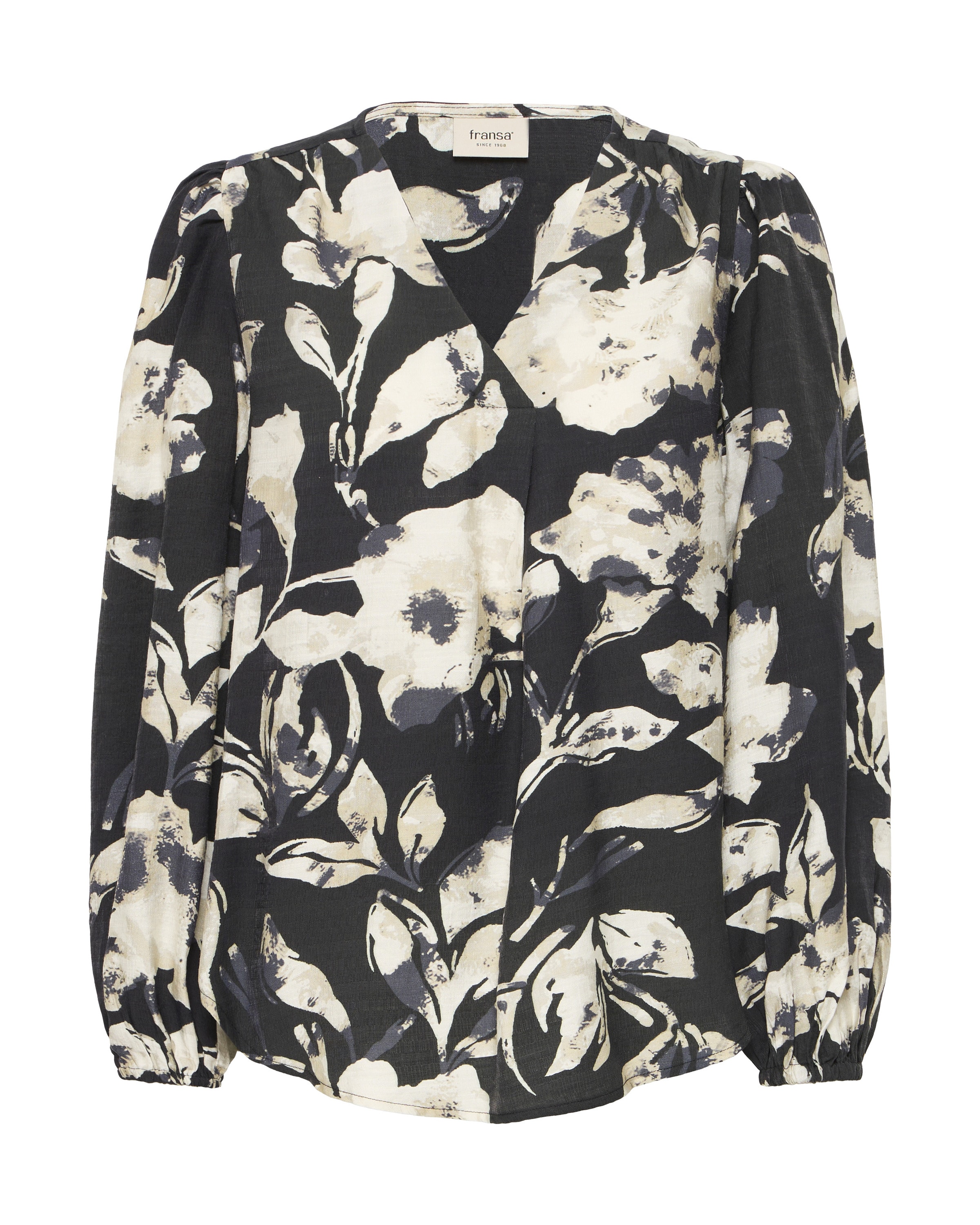 Fransa - Blusa 'FRAriana' em preto: frente