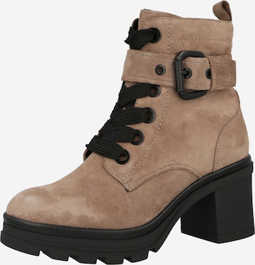 CAPRICE Lace-Up Ankle Boots in Brown: front