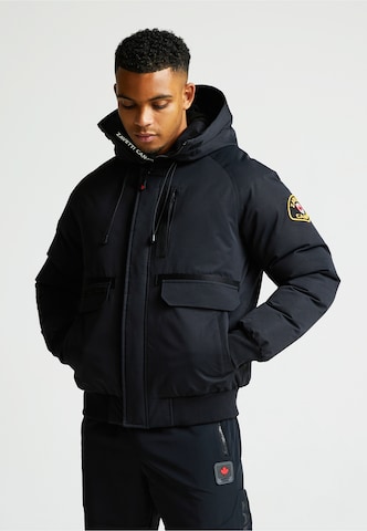 Zavetti Canada ABELLI 2.0 HOODED BOMBER JACKET ' ' in Schwarz