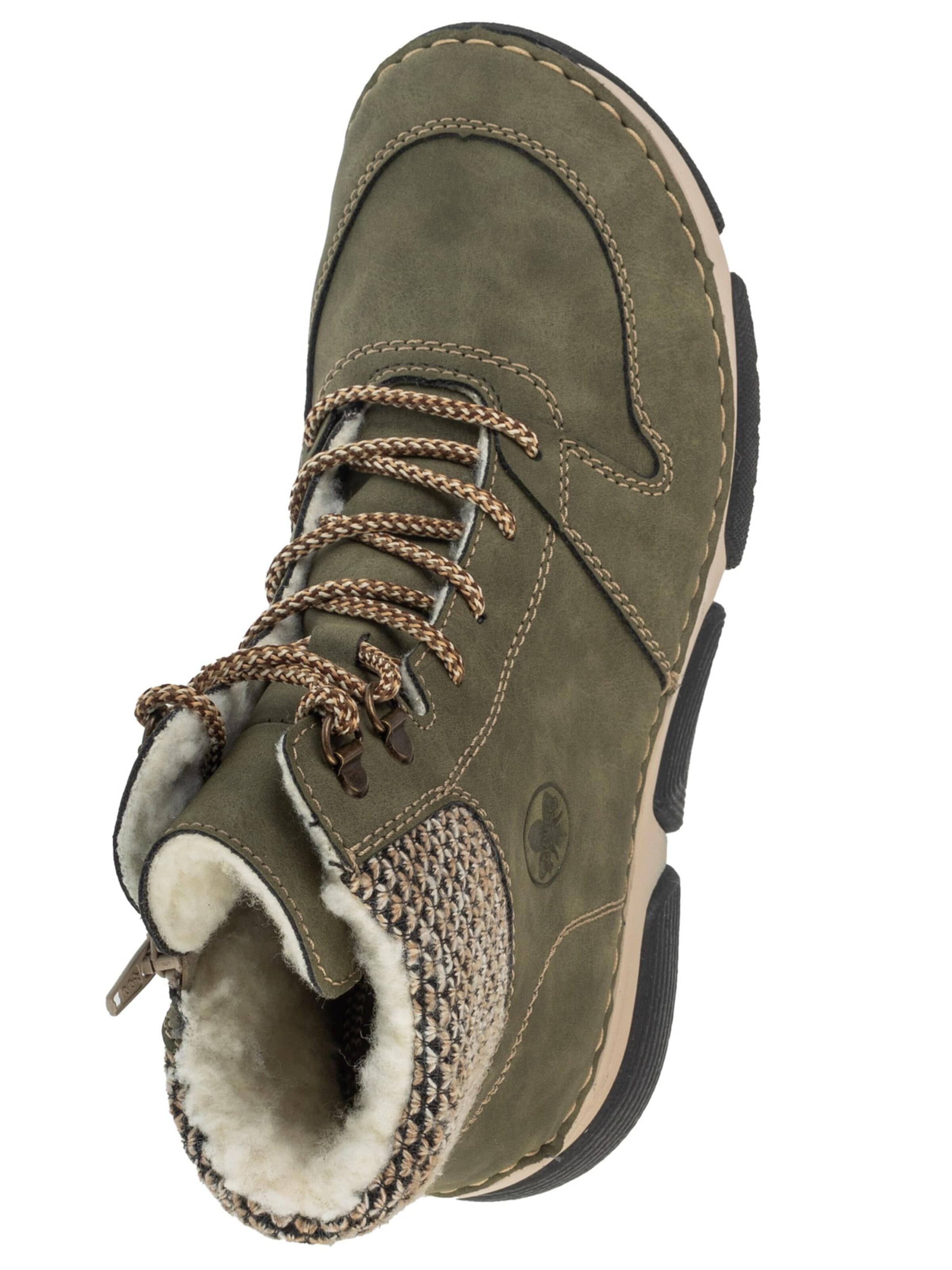 Bottines à lacets Rieker en vert