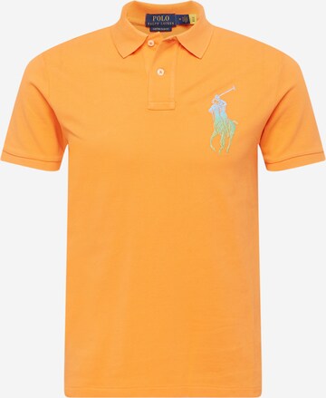 Tricou de la Polo Ralph Lauren pe portocaliu: față