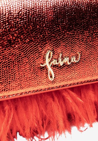 faina Clutch in Rood