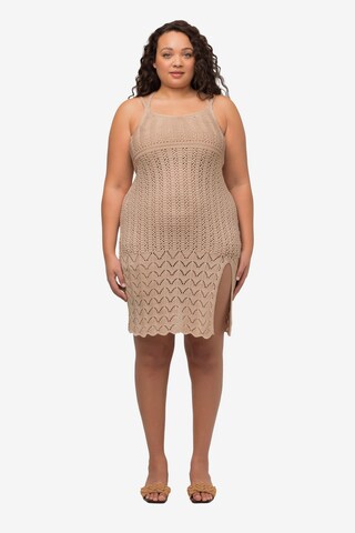 Ulla Popken Dress in Beige: front