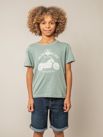 T-Shirt 'PARK' Deeluxe en vert : devant