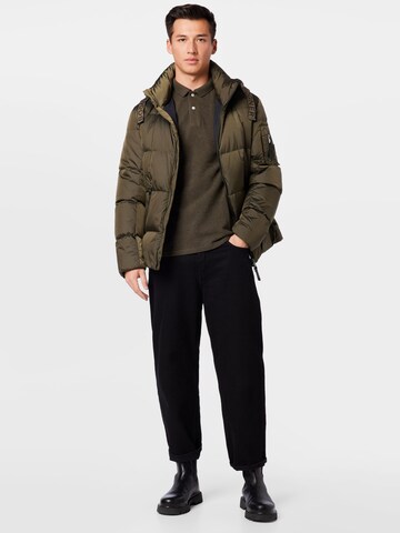 Superdry Футболка 'Classic' в Зеленый