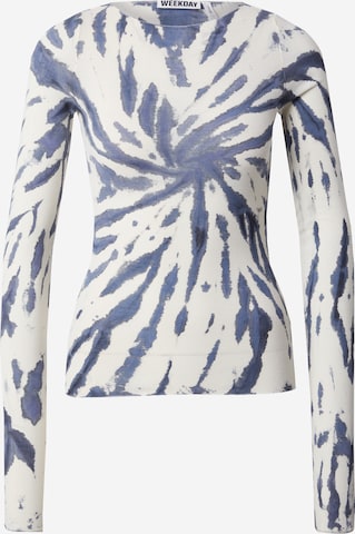 balta WEEKDAY Marškinėliai: priekis