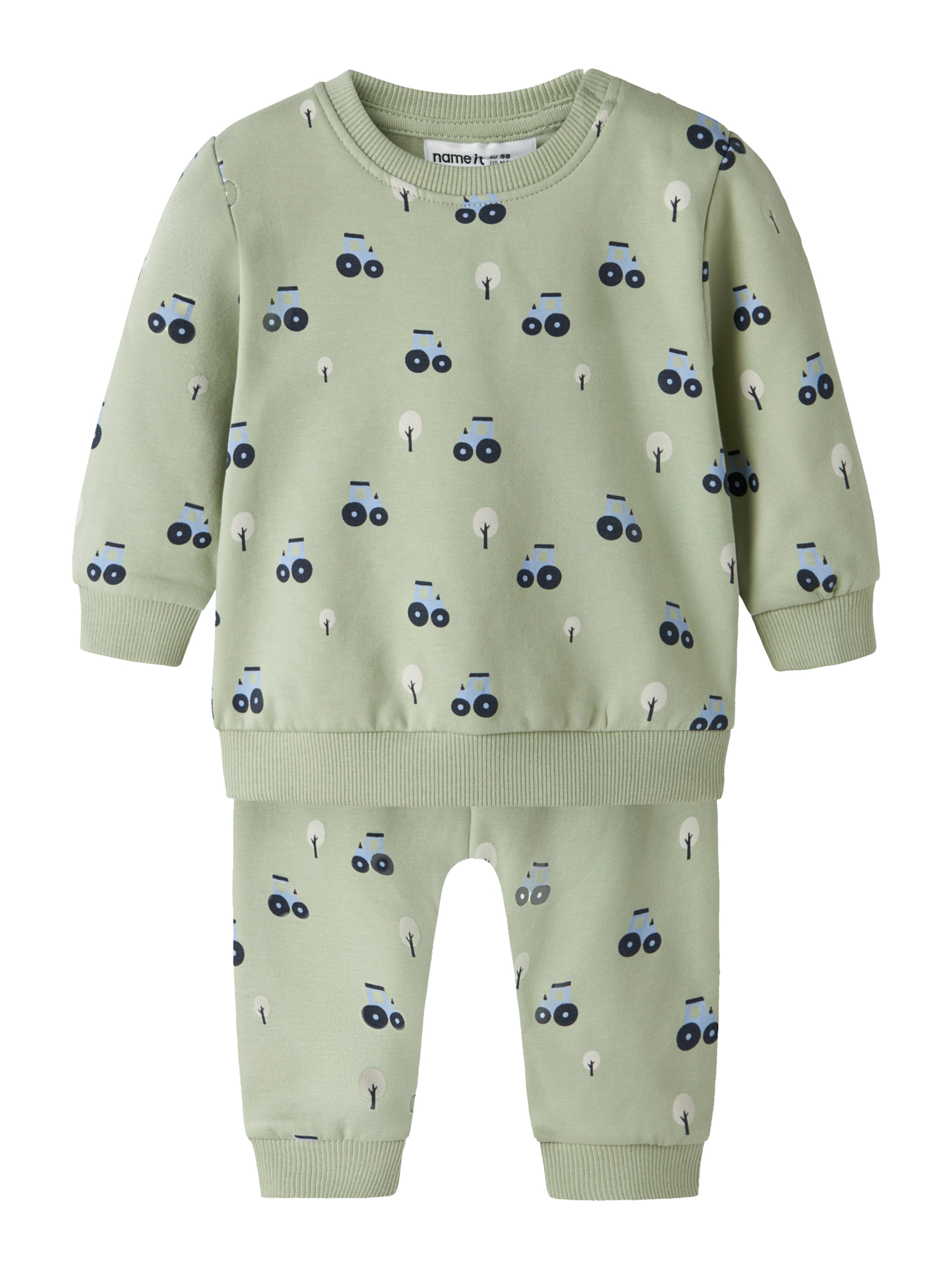 NAME ITJogging komplet 'NBMVIMMER' - zelena boja: prednji dio