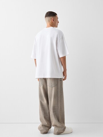 Wide leg Jeans di Bershka in marrone