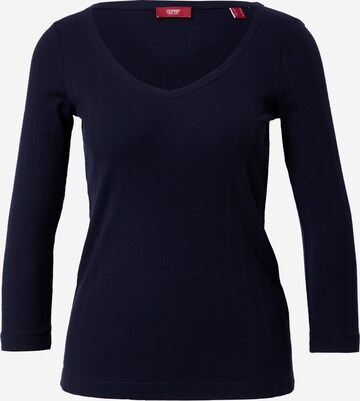 ESPRIT Shirt in Blauw: voorkant