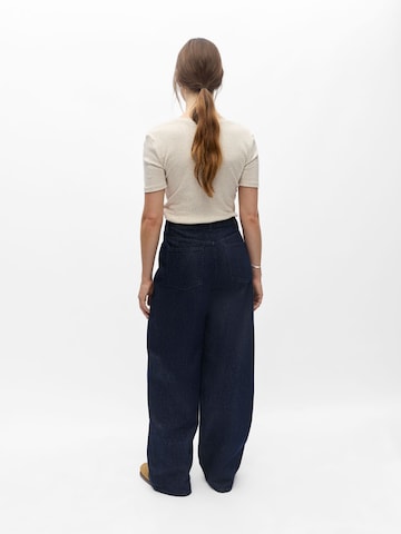 OBJECT Wide leg Jeans 'CILIA' in Blue