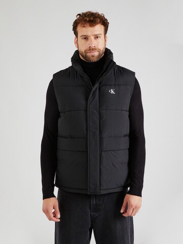 Gilet Calvin Klein Jeans en noir : devant