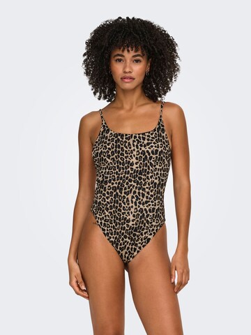 ONLY Bralette Swimsuit 'ONLJulietta' in Beige