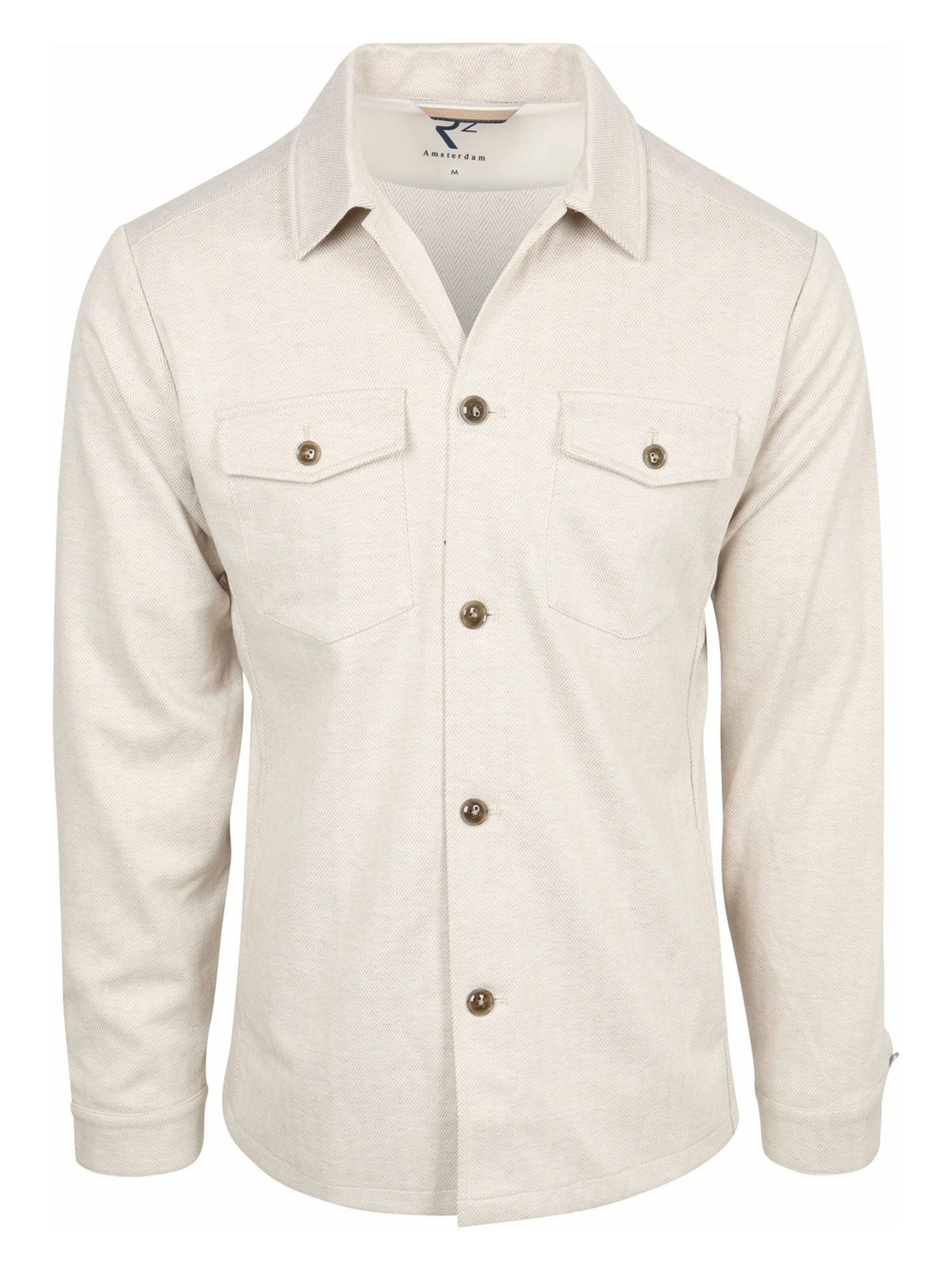 R2 Amsterdam Knit Cardigan in White: front