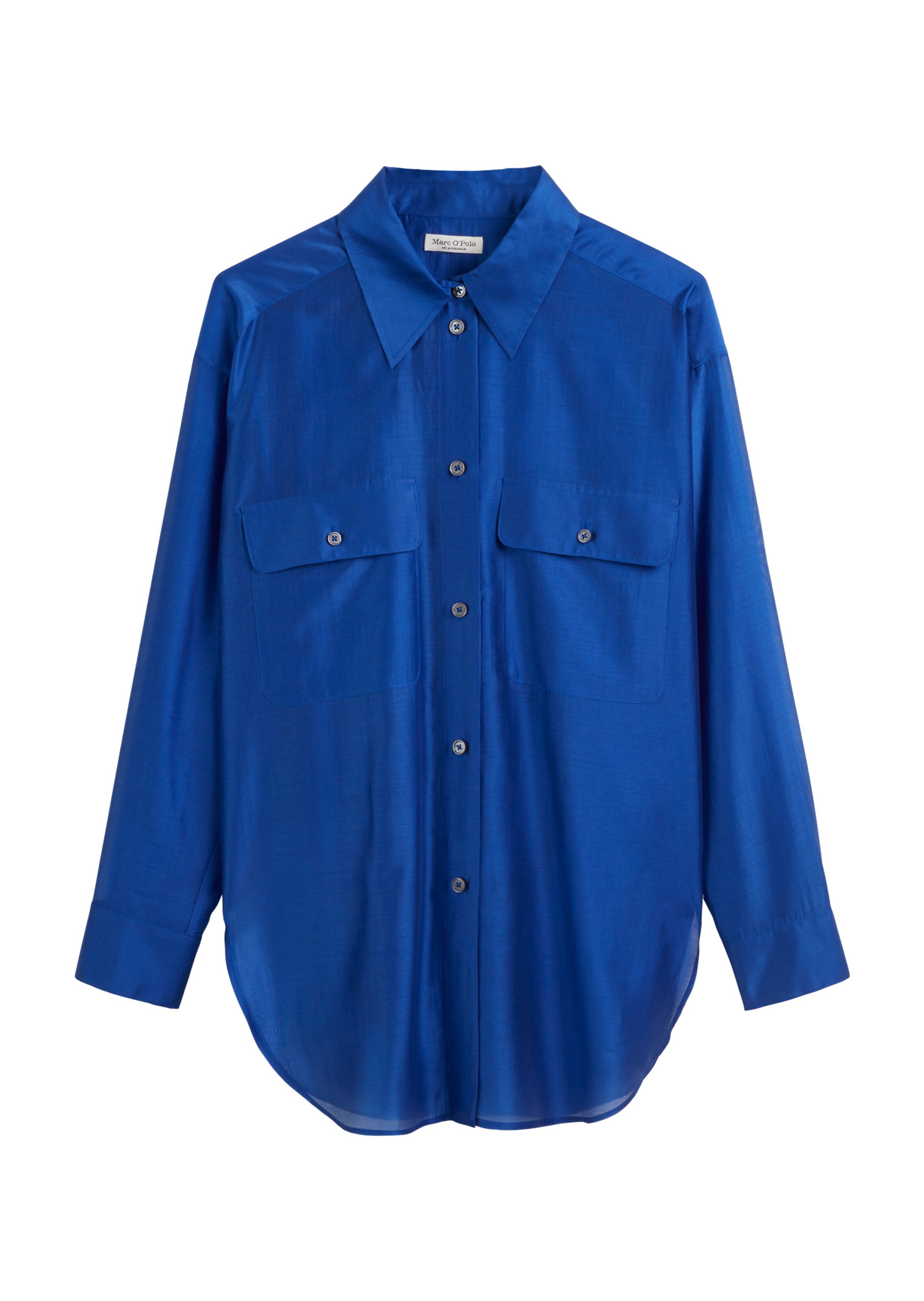 Marc O'Polo Bluse in Blau: Vorderseite