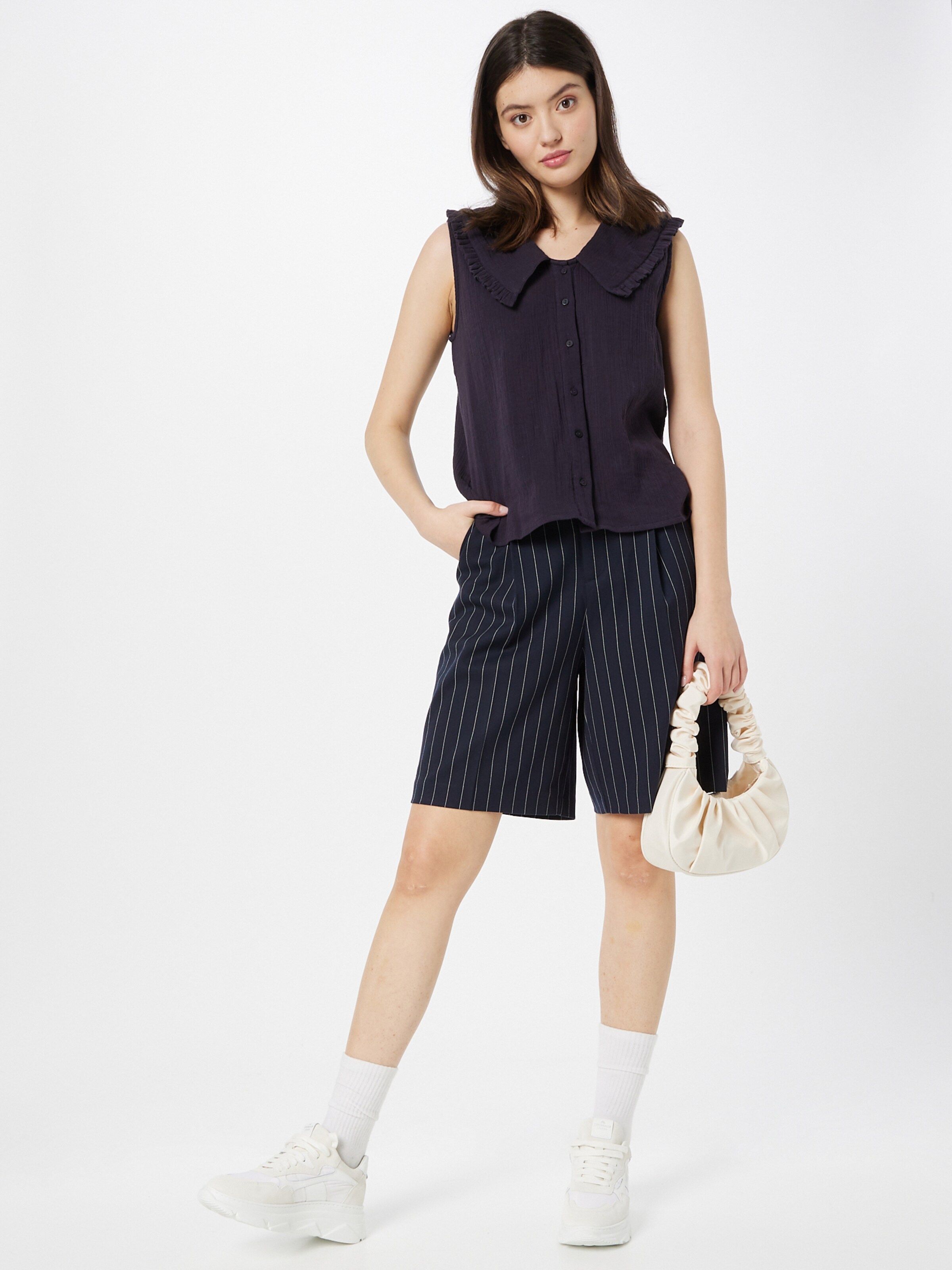 Frauen Shirts & Tops Lollys Laundry Blumentop 'Carly' in Schwarzmeliert - CI29221 Frauen Shirts & Tops Lollys Laundry Blumentop 'Carly' in Schwarzmeliert - CI29221