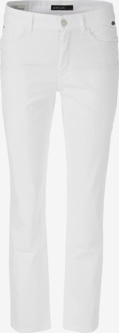 Marc Cain Slim fit Pants in White: front