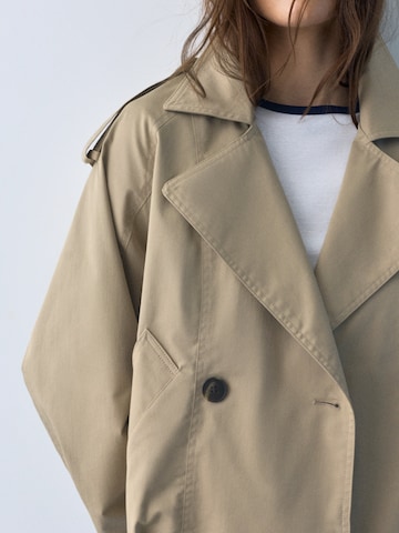 Pull&Bear Between-seasons coat in Beige