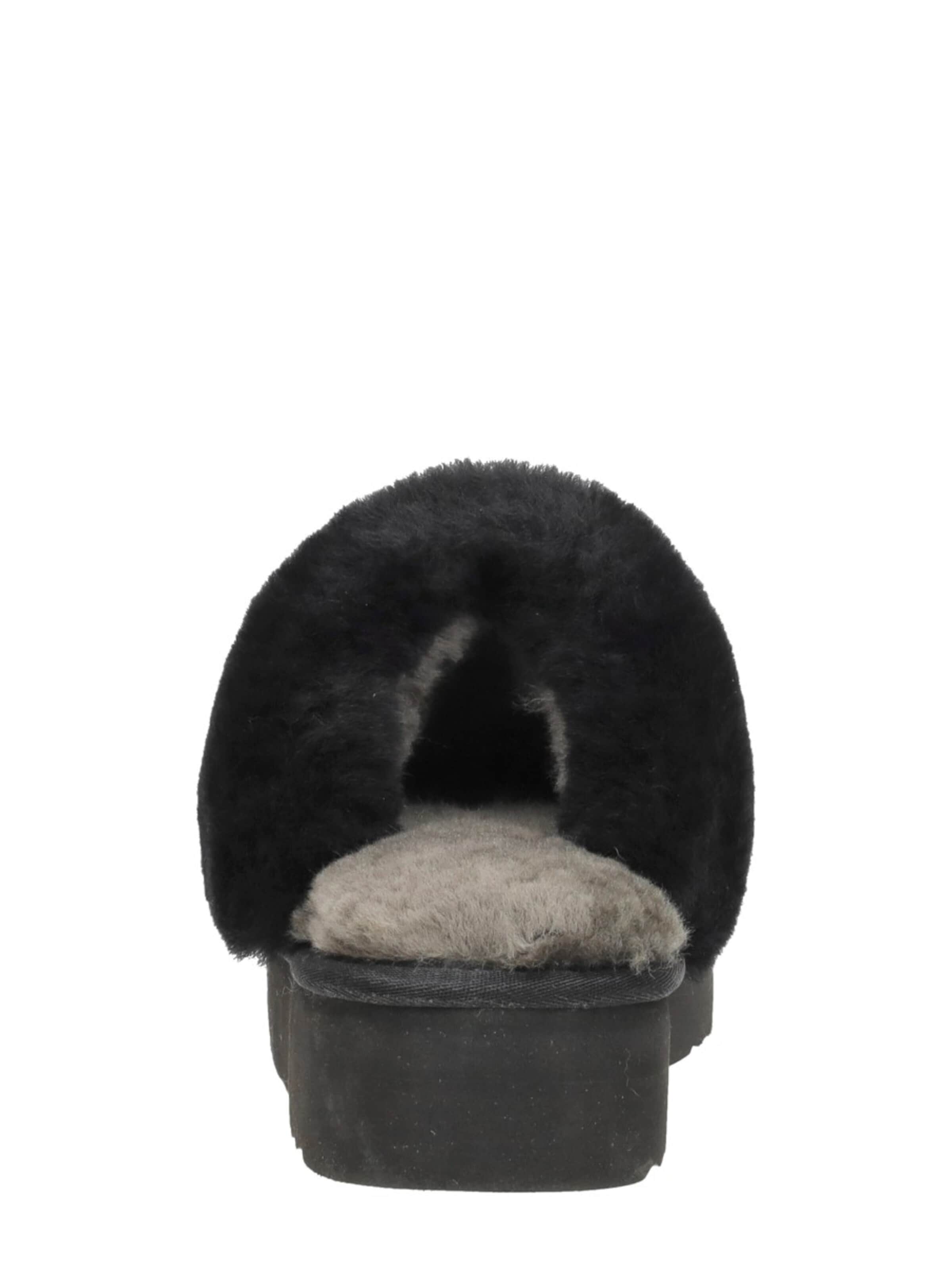 Warmbat Slippers 'Flurry Plateau' in Black