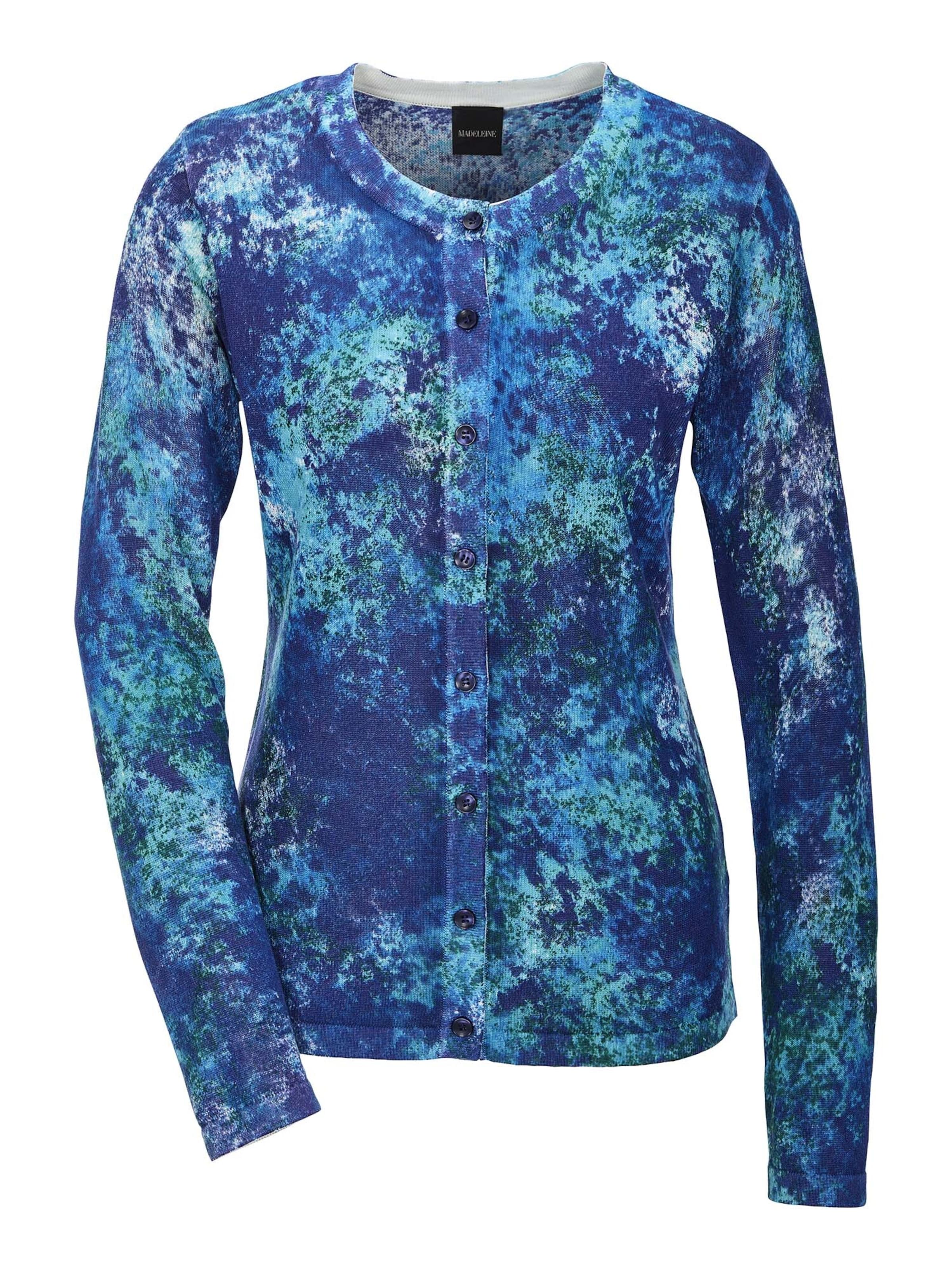 Cardigan MADELEINE en bleu : devant