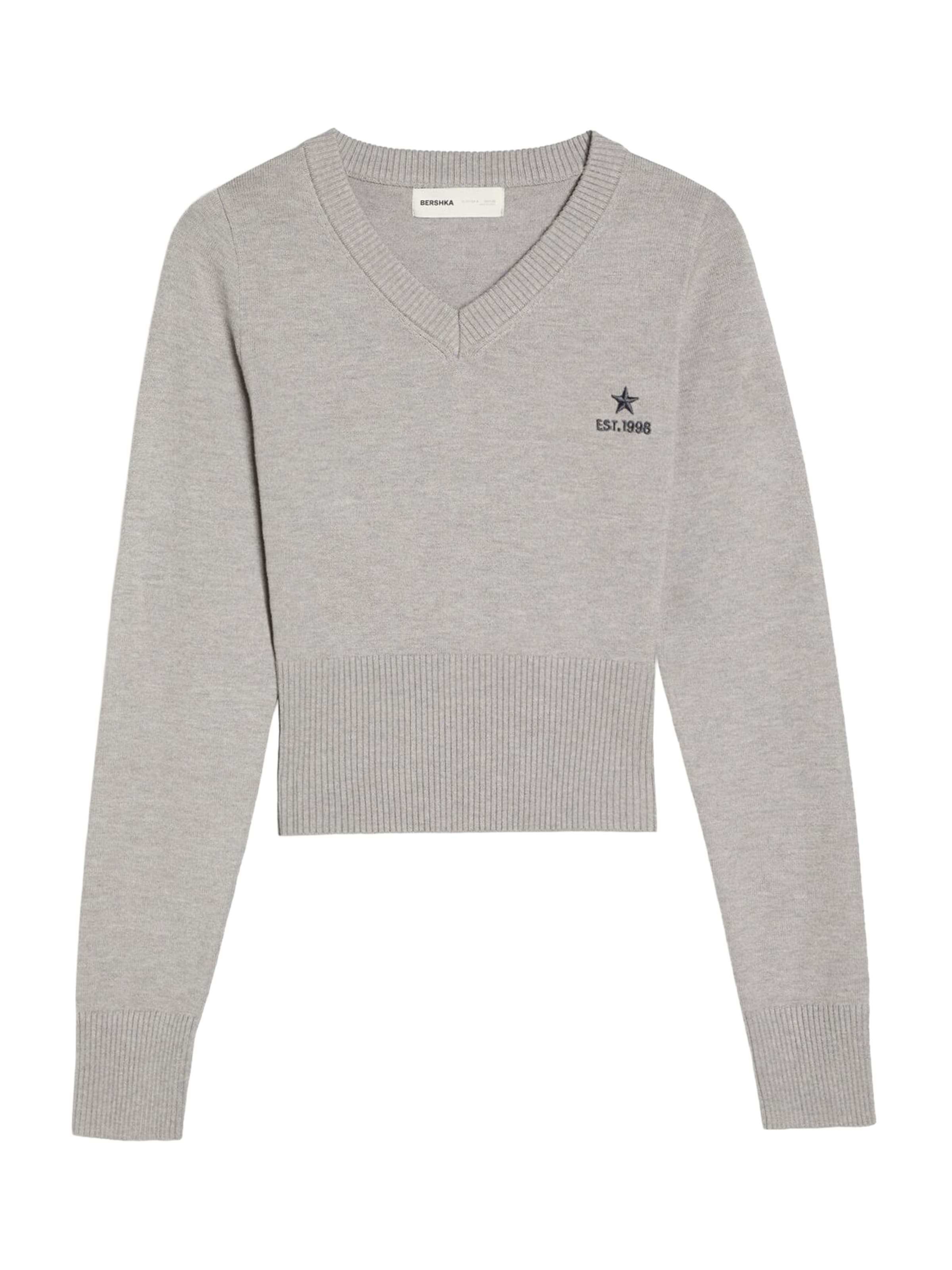 Bershka Pulóver - szürke: elől