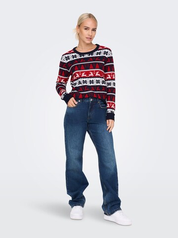 Pull-over 'XMAS' ONLY en mélange de couleurs