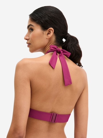 Triangle Hauts de bikini ' Abstract Leaf ' Marc O'Polo en rose