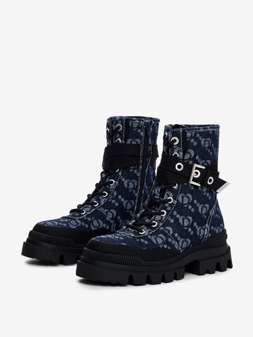 Bottines à lacets Desigual en bleu