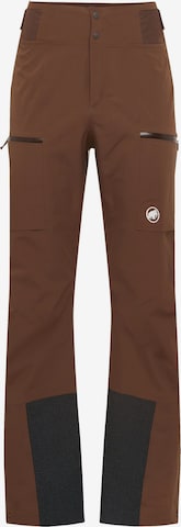 MAMMUT Outdoor Pants in Brown: front