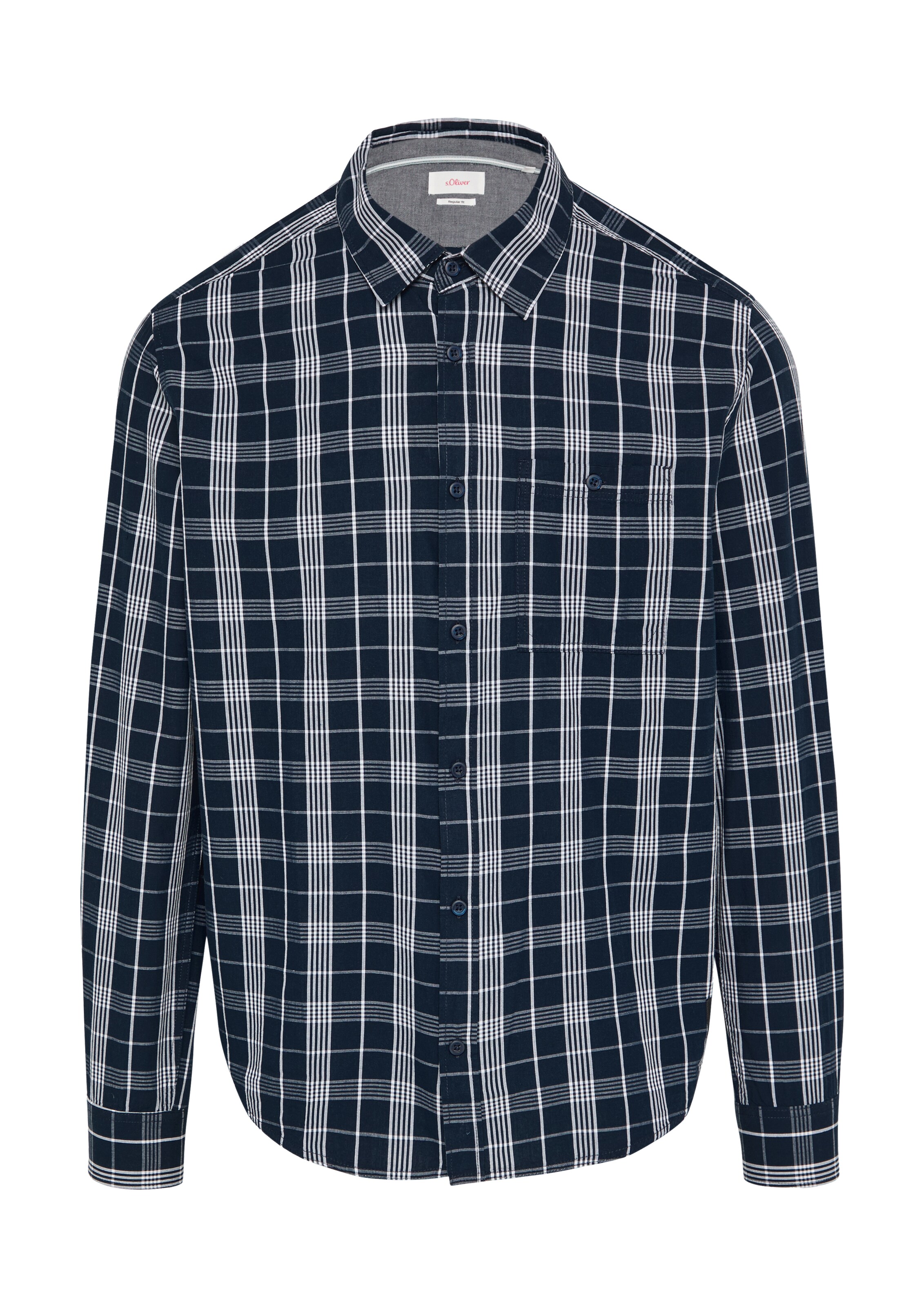 s.Oliver Overhemd in Blauw: voorkant