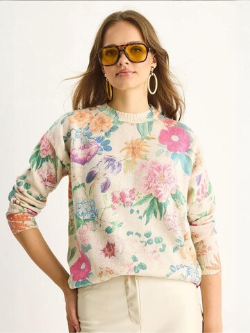 Bianco Lucci - Pullover em bege: frente