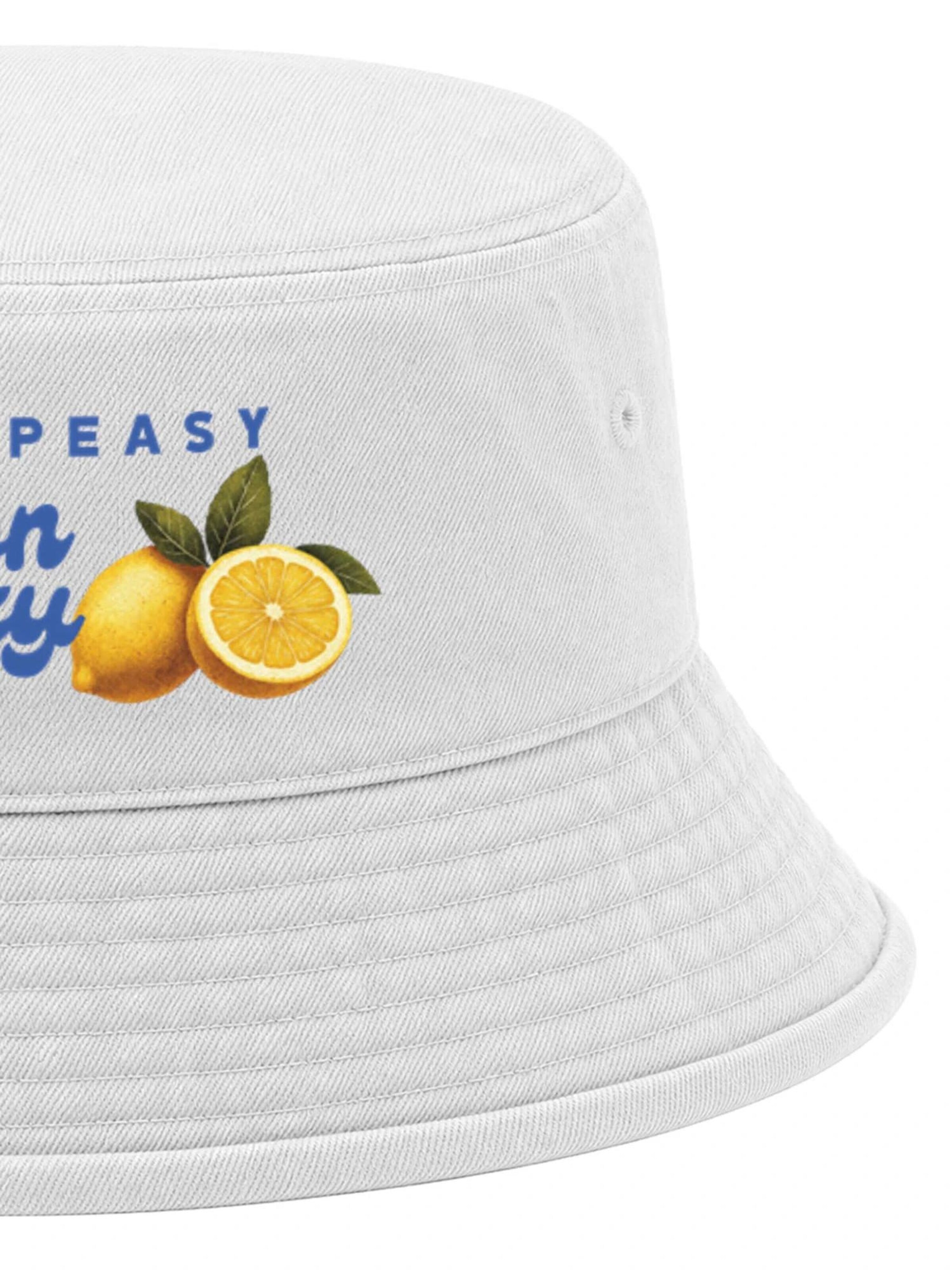 Neverless Hat 'Lemon Squeezy' in White