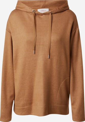 s.OliverSweater majica - smeđa boja: prednji dio