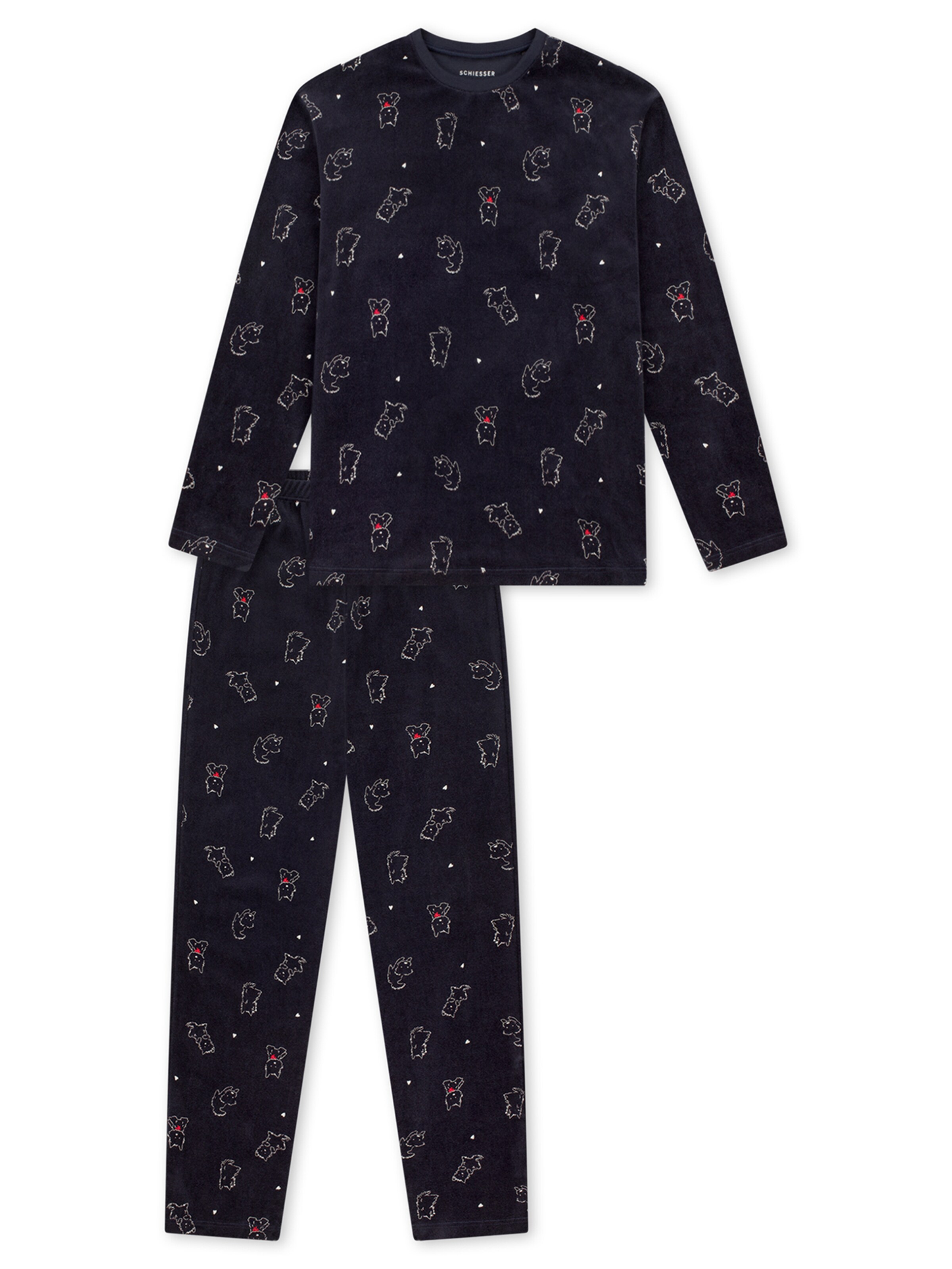 SCHIESSER Pajamas ' Nightwear ' in Blue: front