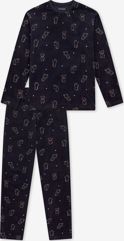 SCHIESSER Pajamas ' Nightwear ' in Blue: front