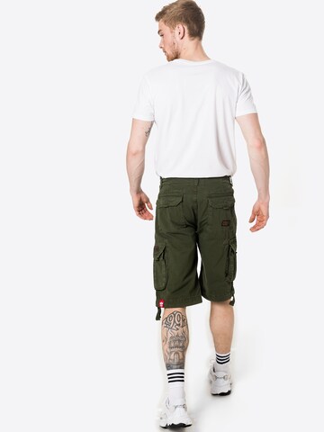 ALPHA INDUSTRIES Regular Cargobroek 'Jet' in Groen