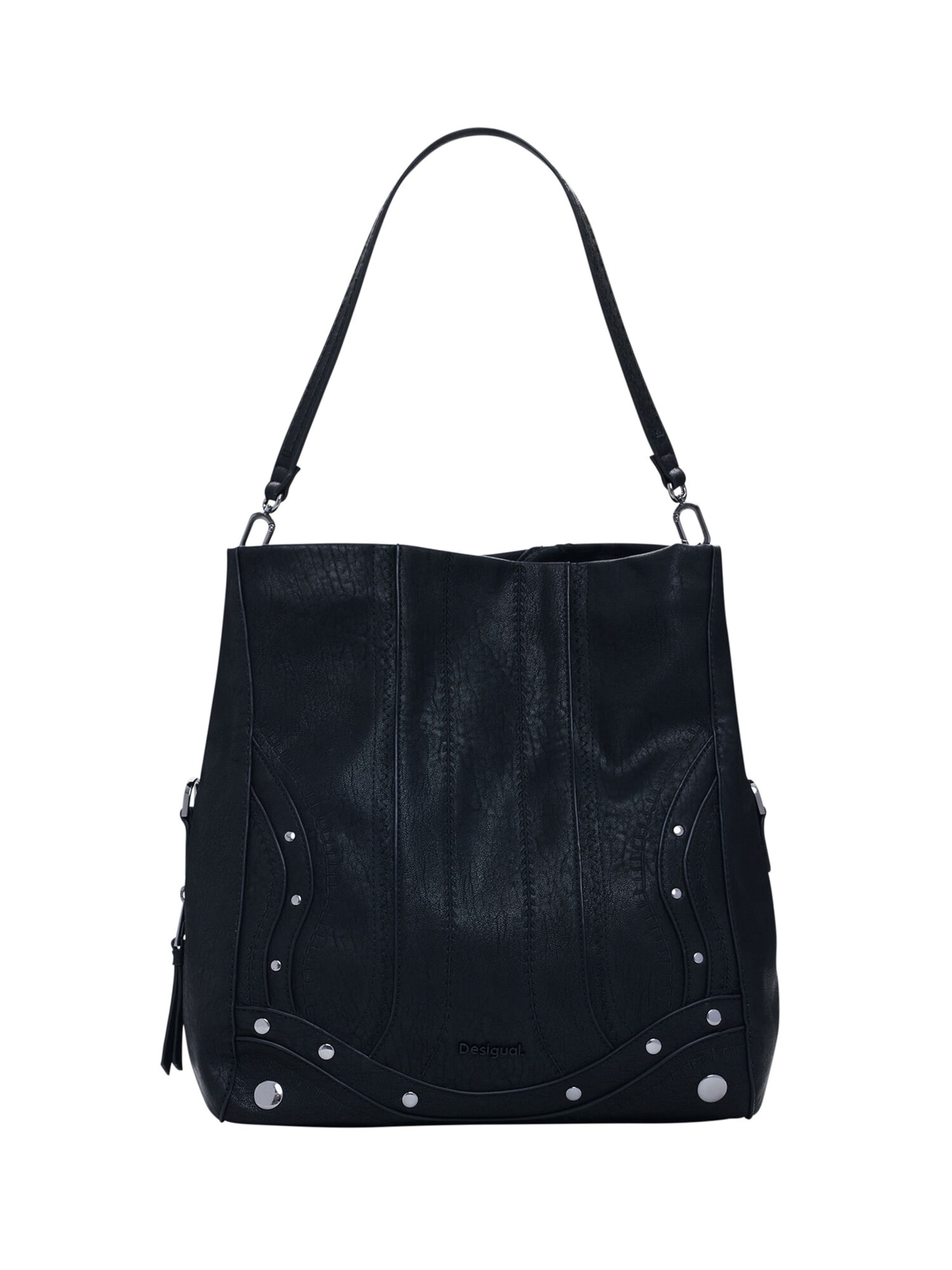 Desigual - Mala de ombro em preto: frente
