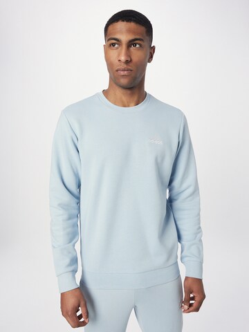 ADIDAS SPORTSWEAR Sportsweatshirt 'Essentials Fleece' in Blau: predná strana
