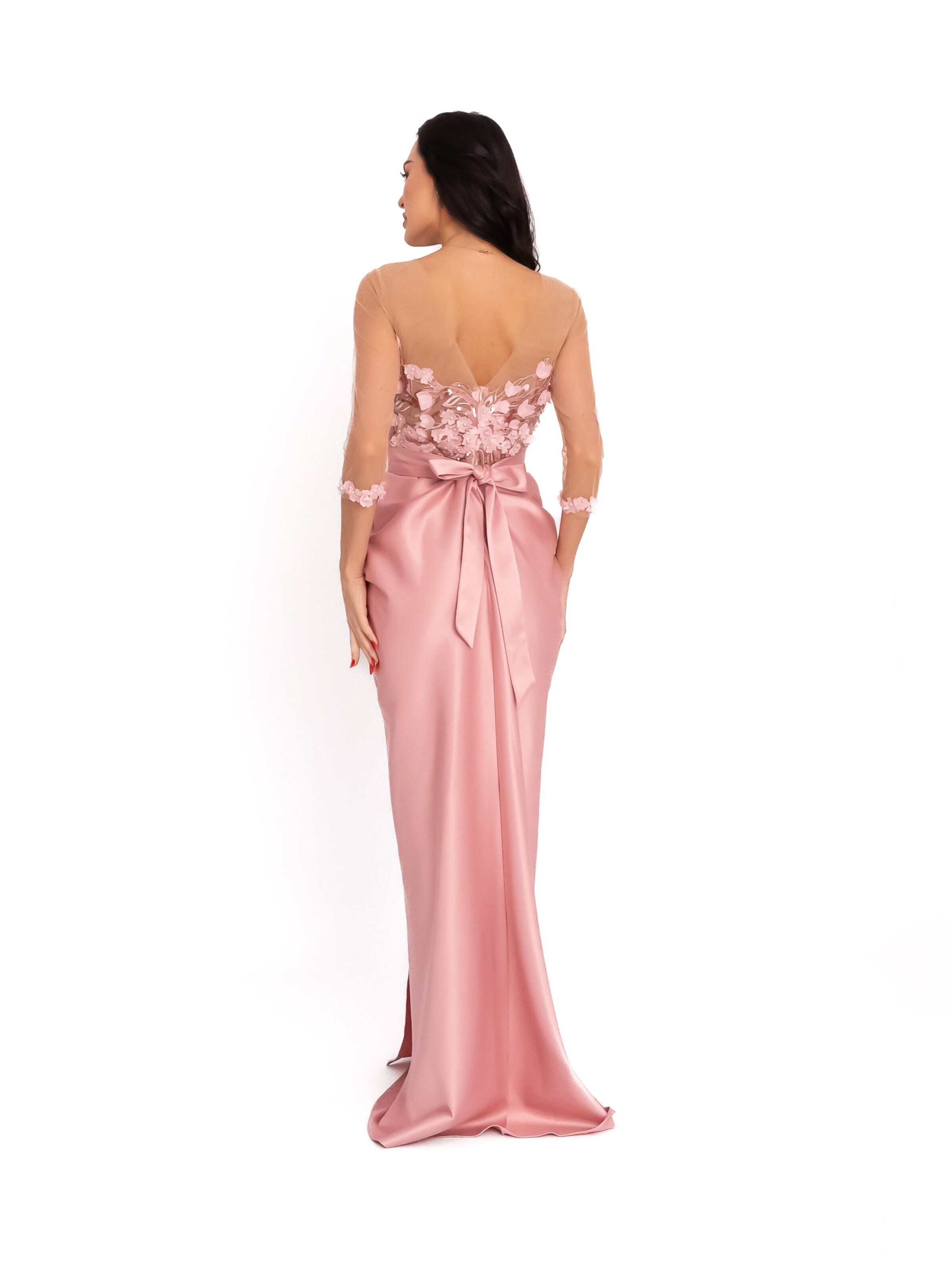 Robe de soirée acob a porter en rose